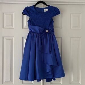Rare Editions Royal Blue Lace Dress